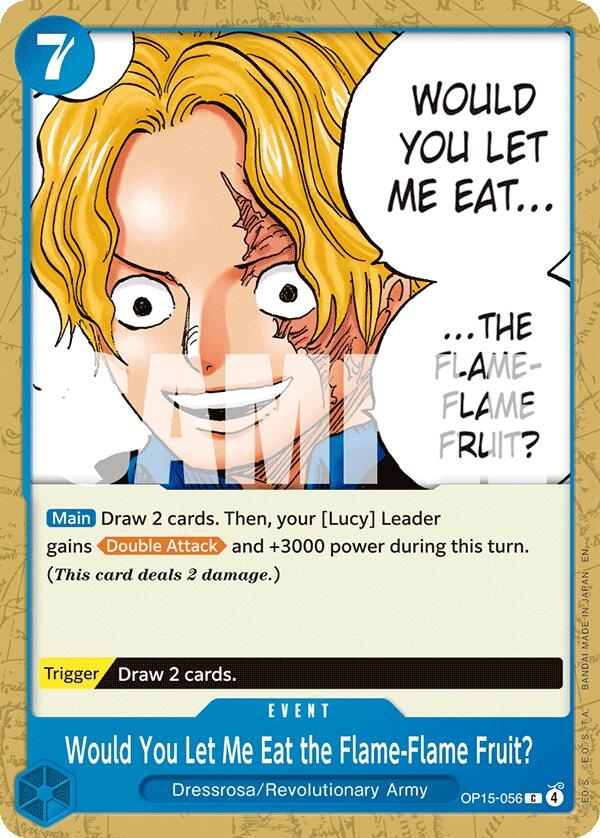 Would You Let Me Eat the Flame-Flame Fruit? (OP15-056) (OP15-EB04)